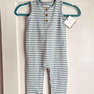 NWT Little Planet Striped Sleeveless Baby Romper